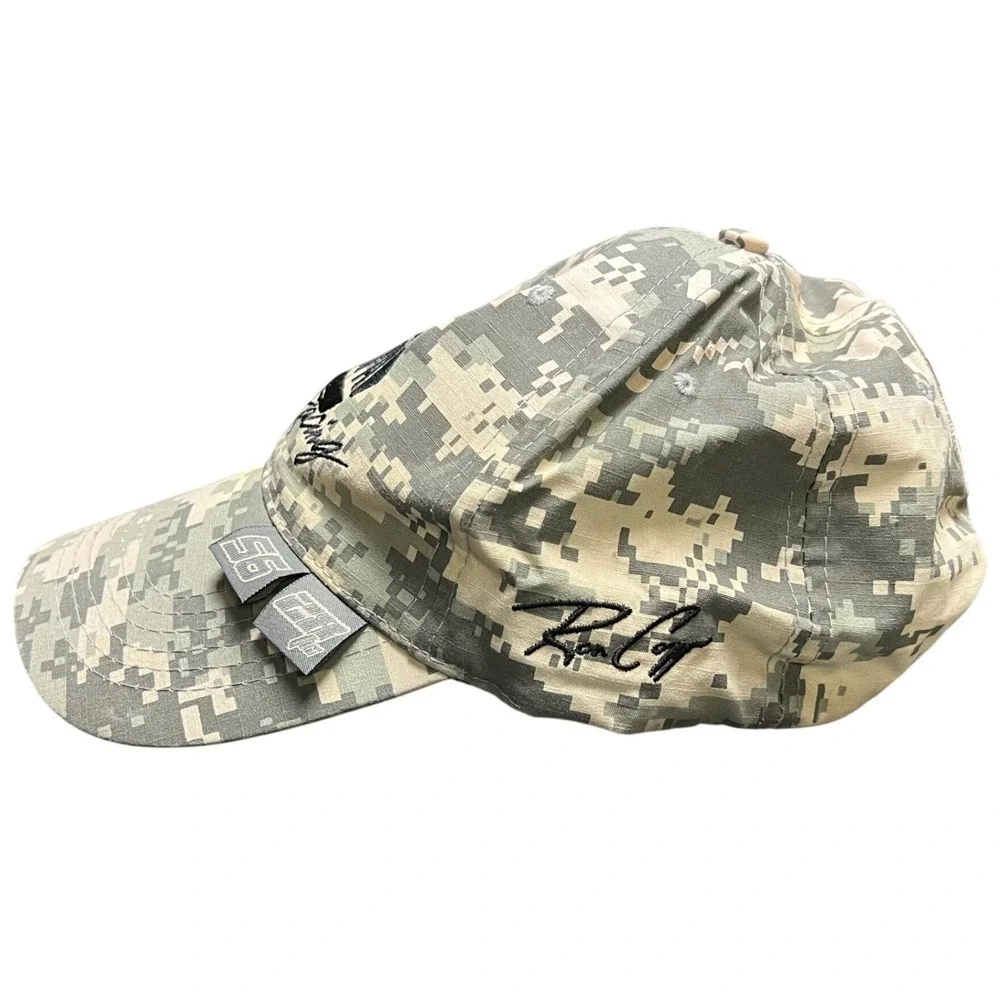 NAPA Racing Baseball Hat OSFM‎ Green Camo Digital Print Ron Capps Signature